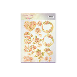 3D Jeanine`s Orange blomster